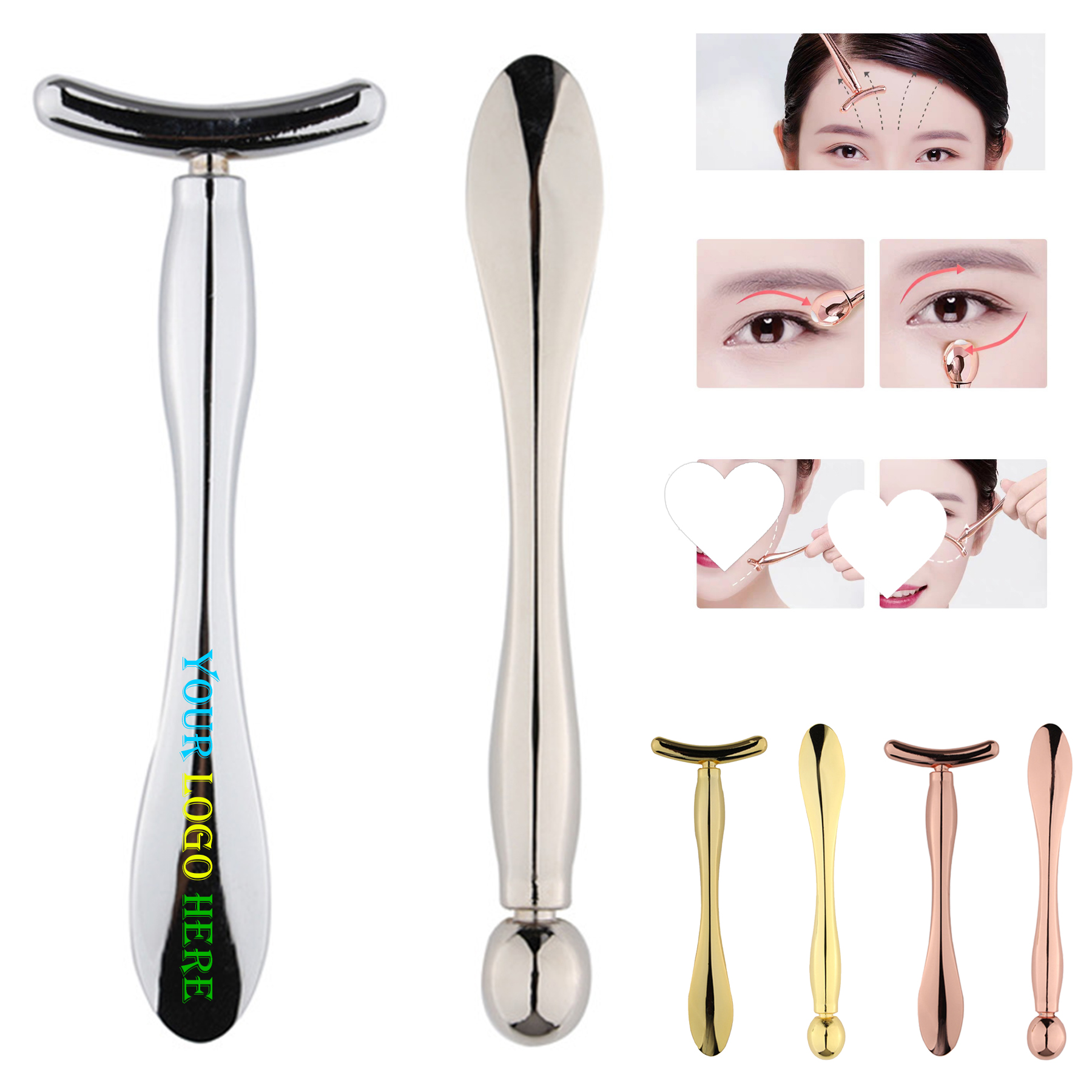 Metal Eye Cream Applicator Set
