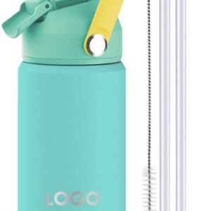 12Oz Space Jug Outdoor Sports Water Bottle W/Straw