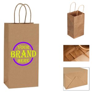 3.94X4.72X8.66Inch Take-Out Kraft Paper Bag