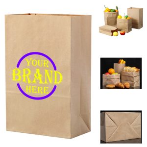 7.09X4.33X12.6Inch Thicken Grease Proofing Kraft Paper Bag