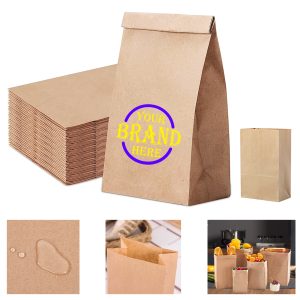 7.87X4.92X11.81Inch Thicken Grease Proofing Kraft Paper Bag
