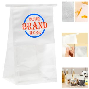 8.66X11.02X4.33Inch White Kraft Paper Bag