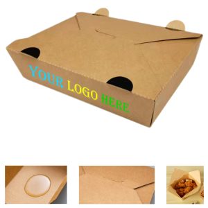 8.27X6.10X1.93Inch Disposable Kraft Paper Fried Chicken Box