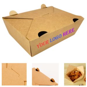 8.46X6.30X2.56Inch Kraft Paper Fried Chicken Box
