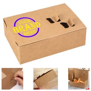6.89X4.72X2.17Inch Kraft Paper Butterfly Fried Chicken Box