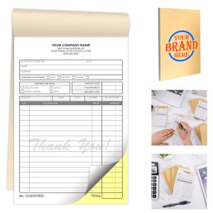 2-Part Carbonless Sales Invoice Book