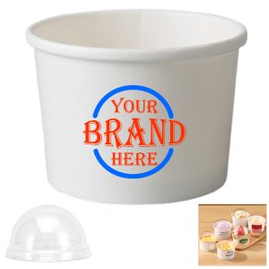 Plastic Lid Ice Cream Paper Cups