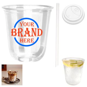 16-Ounce High-Lid Coffee Cup With Straw