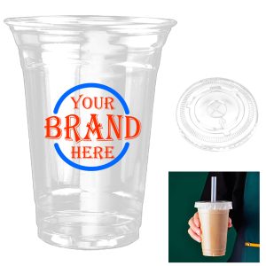 16-Ounce Coffee Cup With Flat Lid