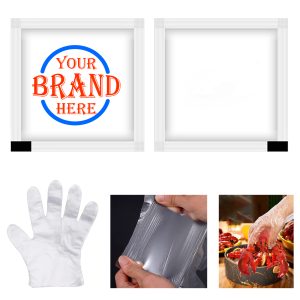 0.6G Independent Customized Plastic Packaged Disposable Glove