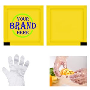 1G Independent Customized Plastic Packaged Disposable Glove