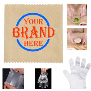 1G Independent Customized Paper Packaged Disposable Glove