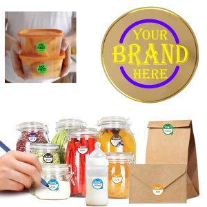 Takeout Round Food Labels