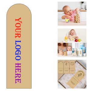 Irregular-Shape Kraft Paper Food Labels