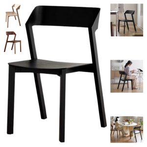 Stackable Soild Wood Dining Chairs
