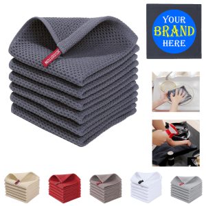 9.8 X 9.8Inch Cotton Waffle Kitchen Towel