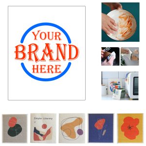7.8 X 6.7Inch Cellulose Wood Pulp Kitchen Dish Towel