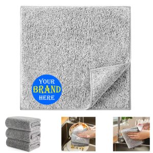 9.8 X 9.8Inch Dishcloth W/ Lock- Edge