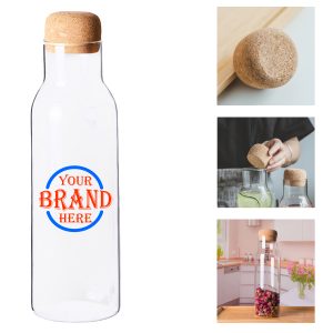 Glass Storage Bottles W/ Cork Lid