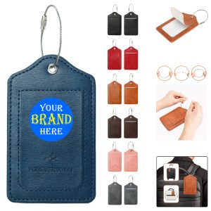 Golf Bag Tag With Metal Lanyard