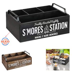 Wooden Storage Organizer Box With Durable Handles