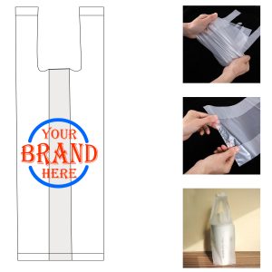13.78 X 4.72 X 3.15 Inch Beverage Plastic Vest Bag
