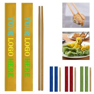 9.45 Inch Disposable Bamboo Chopsticks W/ Kraft Paper Bag