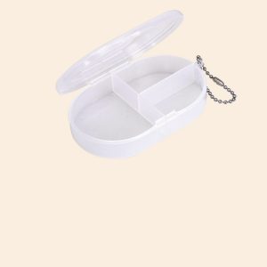 Portable Pill Box W/ 3 Compartments