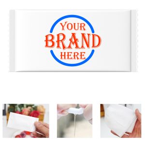 Disposable Single-Piece White Wrapper Wipes