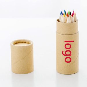 12 Short Barrels Of Colored Pencils