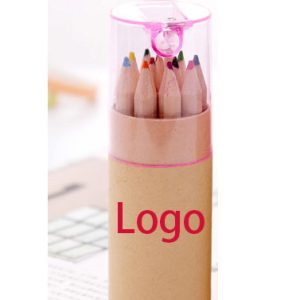 6 Short Barrels Of Colored Pencils
